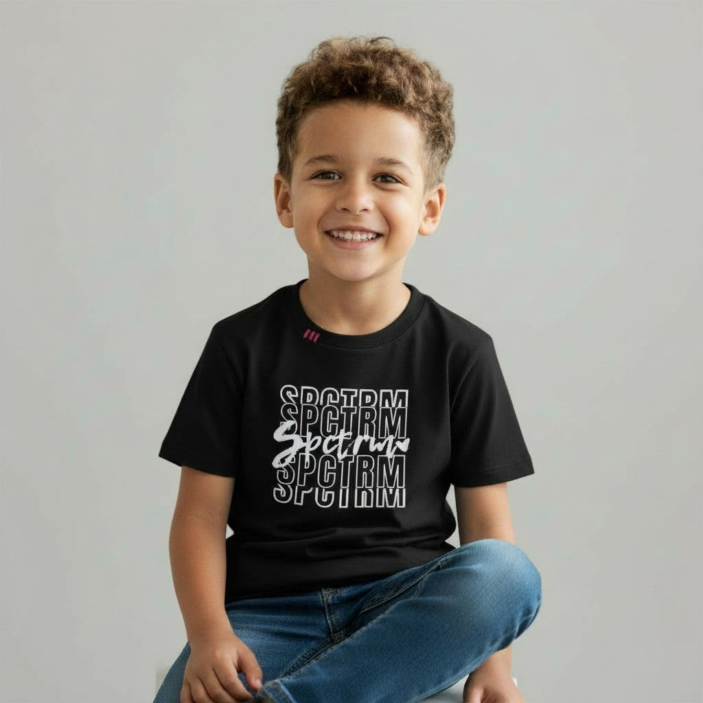 SPCTRM Stacked Script Tee