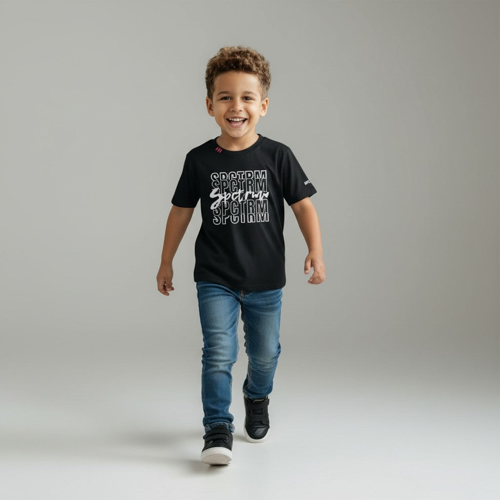 SPCTRM Stacked Script Tee