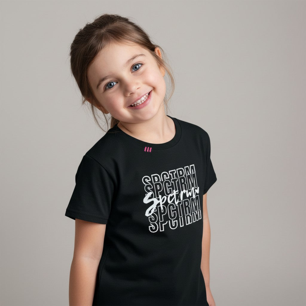 SPCTRM Stacked Script Tee