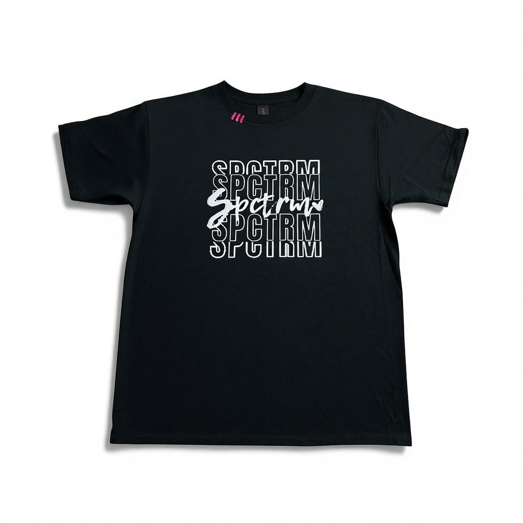 SPCTRM Stacked Script Tee